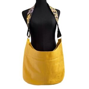 Katie Kalsi Leather Hobo Bag LSU⚜️Geaux Tigers Crossbody Strap